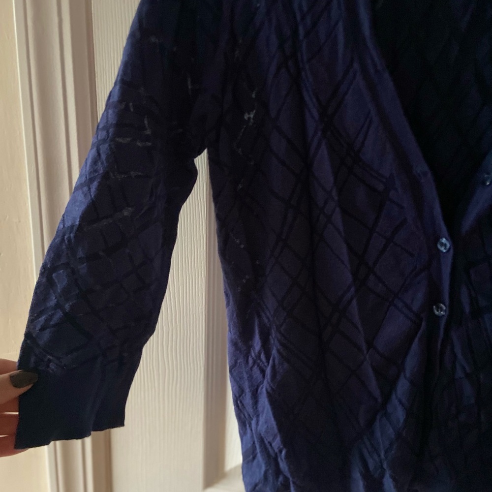 Lightweight sheer navy cardigan - Picture 3 of 3